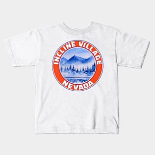 Ski Incline Village Nevada Lake Tahoe Skiing Kids T-Shirt